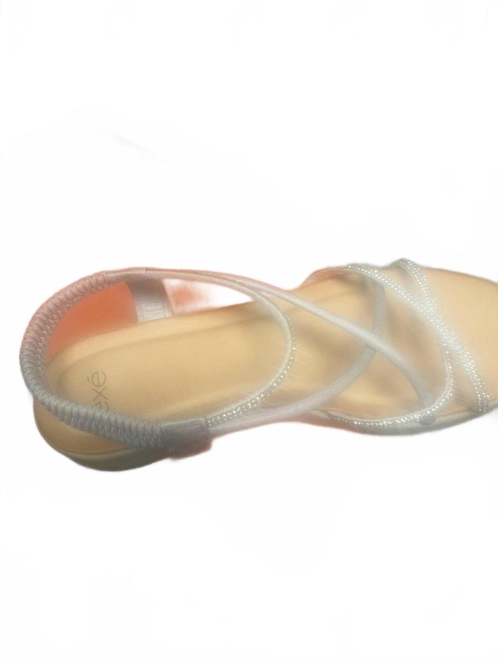 NEW EXE women's strass sandal in silver